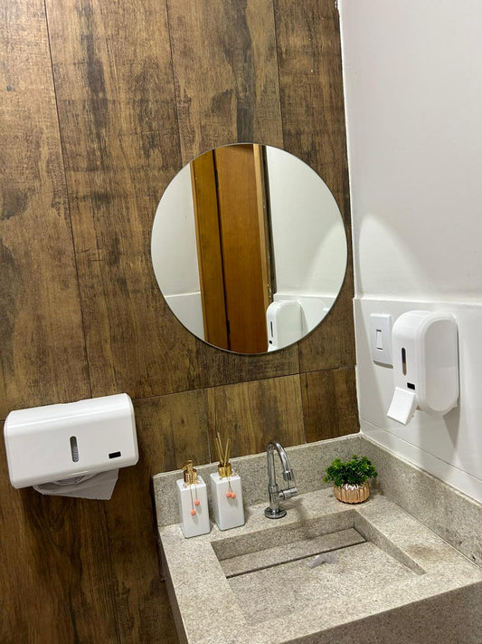 Espelho Orgânico  Mônaco Redondo Lapidado